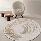 Unique Multicolored Modernist Rug Polyester Abstract Rug Washable Pet Friendly Non-Slip Rug for the Living Room