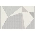 Funky Modernism Rug Green and Gray Geometric and Checkered Pattern Rug Pet Friendly Non-Slip Washable Area Rug for Decoration