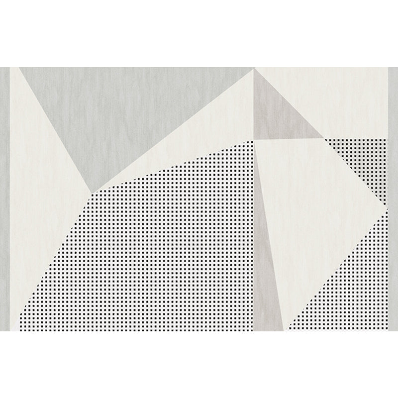 Funky Modernism Rug Green and Gray Geometric and Checkered Pattern Rug Pet Friendly Non-Slip Washable Area Rug for Decoration
