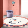 Character Carpet Polyester Modern Carpet Washable Anti-Slip Pet-Friendly Area Rug for Living Room