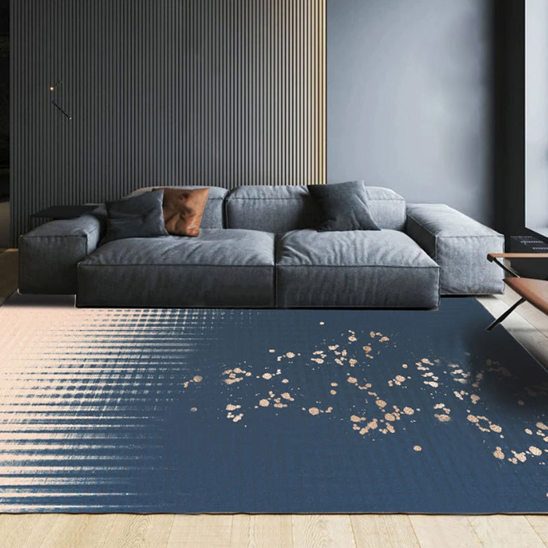 Multicolor Ombre Pattern Carpet Polyester Modern Carpet Washable Non-Slip Pet-Friendly Carpet for the Living Room