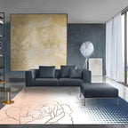 Multicolor Ombre Pattern Carpet Polyester Modern Carpet Washable Non-Slip Pet-Friendly Carpet for the Living Room