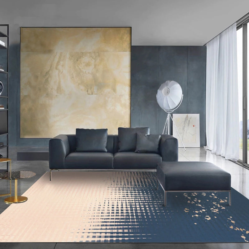 Multicolor Ombre Pattern Carpet Polyester Modern Carpet Washable Non-Slip Pet-Friendly Carpet for the Living Room