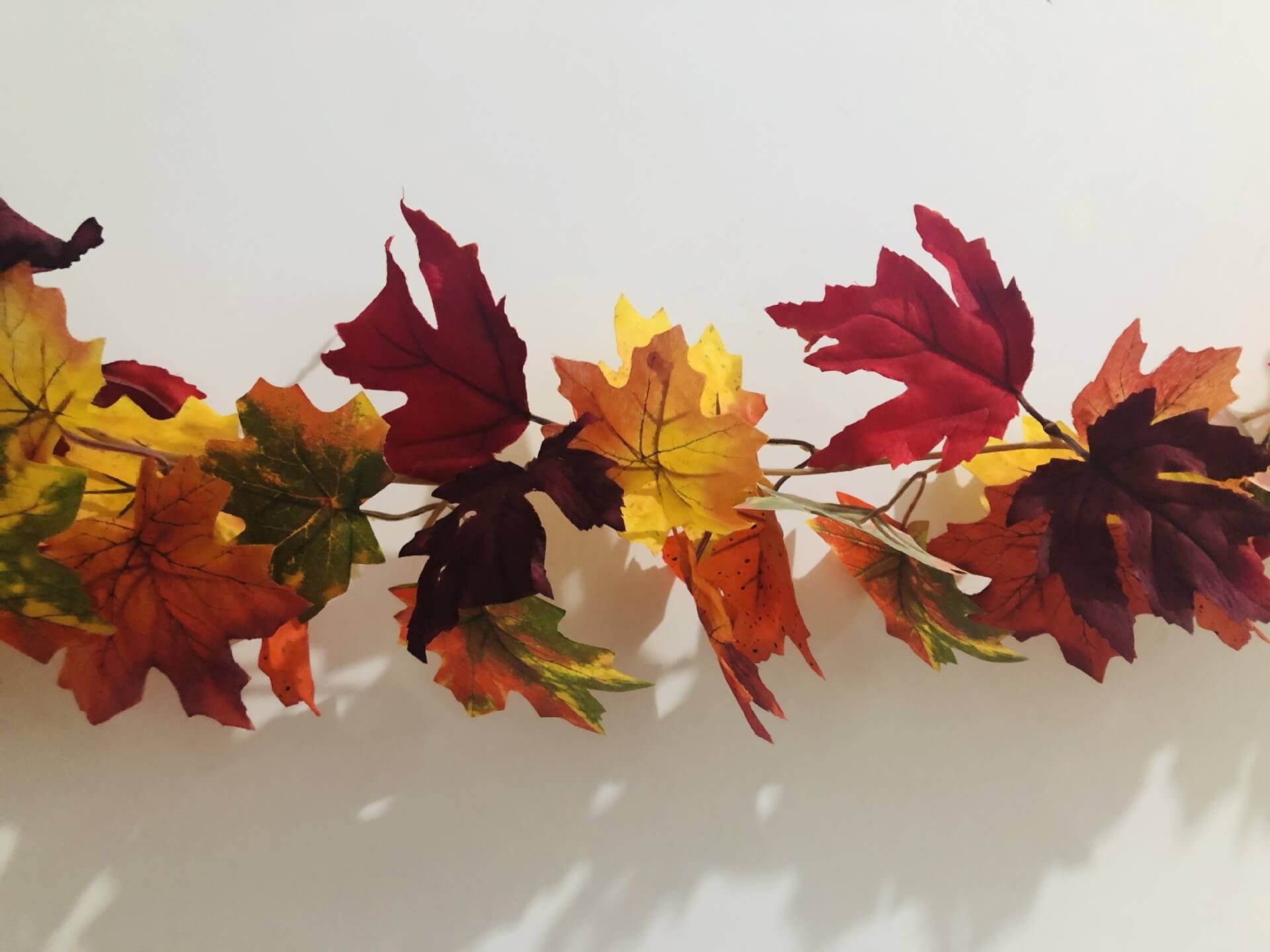 Maple Leaf Rattan Party Window Patio Party Thanksgiving Harvest Festival Decoration String Lights