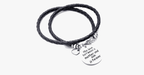The love between a mother and her son is forever - Hand-stamped bracelets to celebrate mother-son love - Made of vegan leather and zinc alloy charms