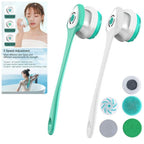 Electric Shower Brush | Rotating Exfoliating Body Scrubber | Long Handle | Deep Cleaning & Massage