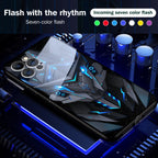 Cool Mecha Apple Smart Flash Phone Case
