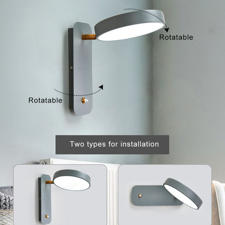 IllumiTurn – Nordic LED Rotatable Wall Light | Macaron Design | Adjustable Lighting