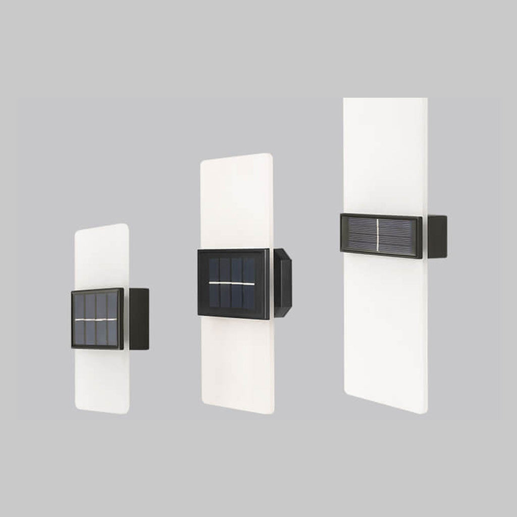 LumaZen Solar LED Wall Lamp | Weatherproof | Solar Powered Outdoor Lighting | Garden & Patio Decor