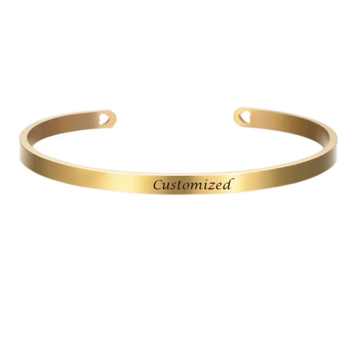 Stainless Steel Bracelet with Engraving for Individual Elegance