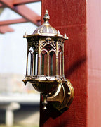 Antique Gold Outdoor Wall Light