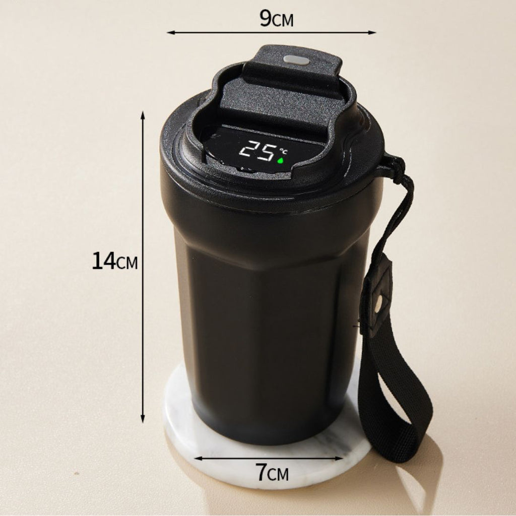 Stainless Steel Coffee Mug with LED Temperature Display 450 ML