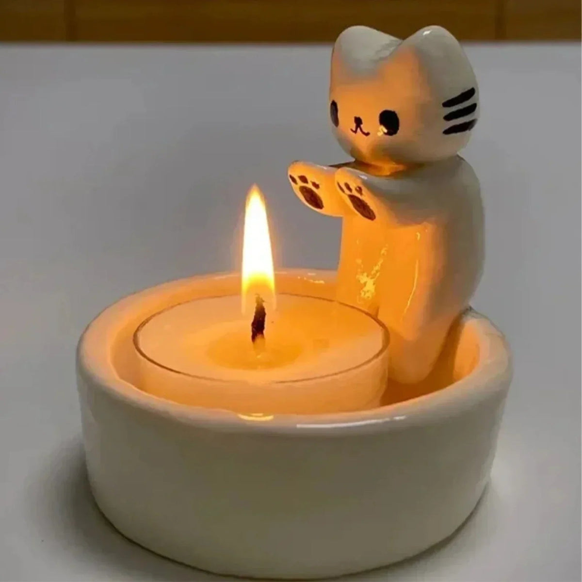 Cute Cat Candle Holders