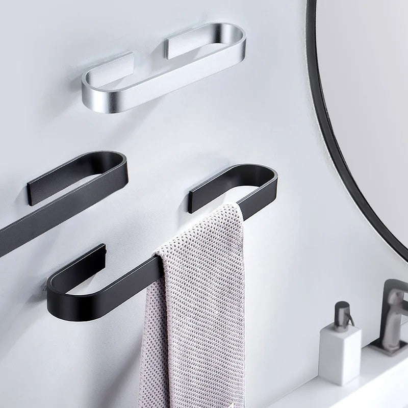 Modern self-adhesive towel holder