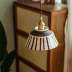 Retro Japanese Pendant Light Made of Ceramic
