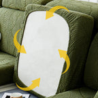 Modern Leaf Jacquard Waterproof Anti-Scratch Stretch Full Cover Sofa Cover