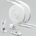 Magnetic lazy shoelaces metal buckle