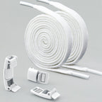 Magnetic lazy shoelaces metal buckle