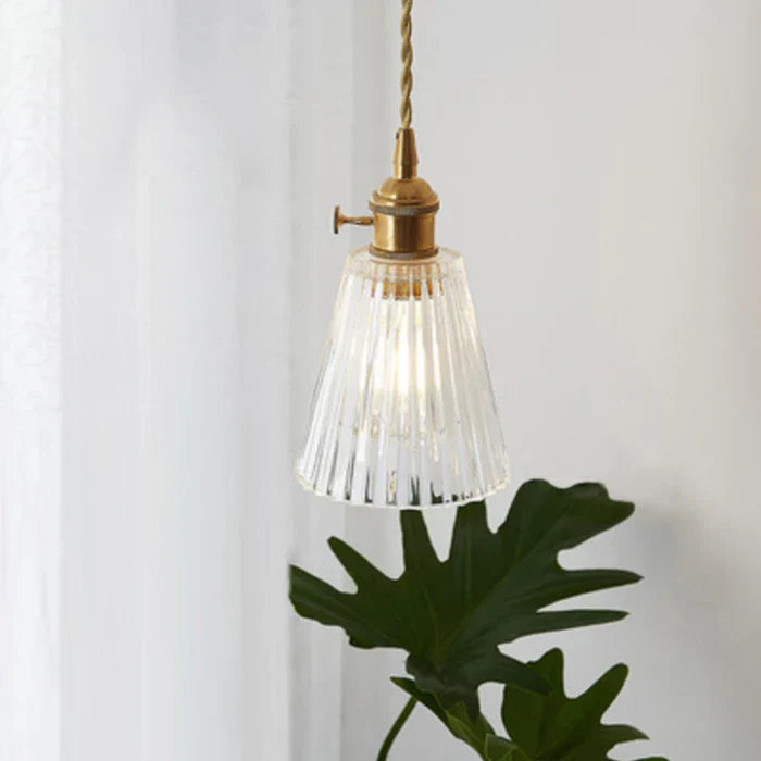 OpulentGlow Pendant – Elegant Glass Hanging Lamp