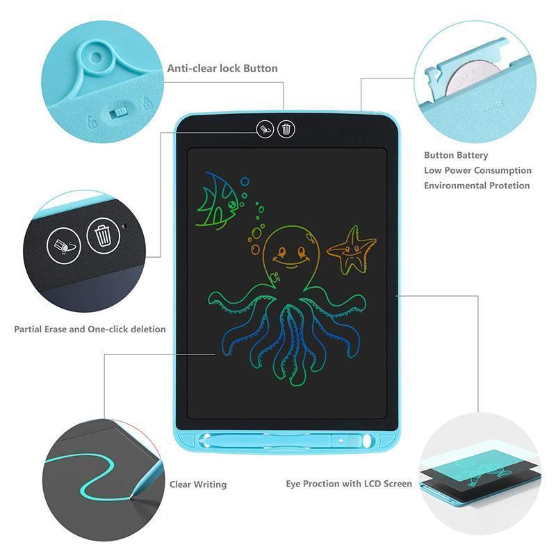 Partially erasable LCD writing board