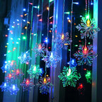 Snowflake Remote Control Ice Strip Light Blinking LED Decorative String Lights