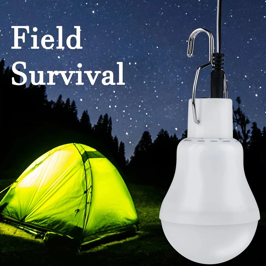 Solar lamp with solar panel – Energy-saving LED lamp for indoor and outdoor use