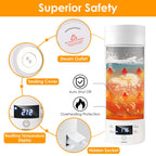 17Oz Stainless Steel Travel Electric Kettle with 4 Temperature Presets