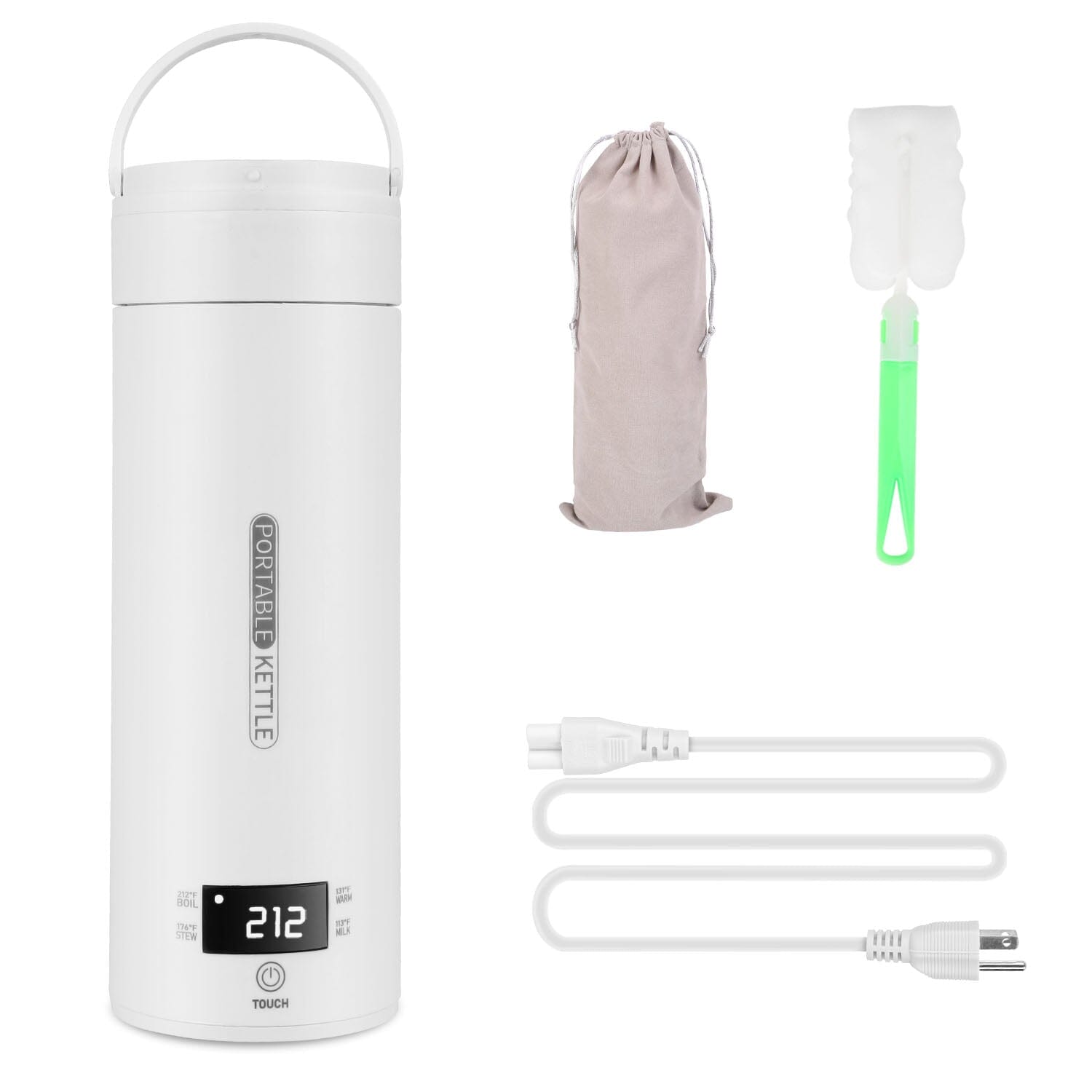 17Oz Stainless Steel Travel Electric Kettle with 4 Temperature Presets