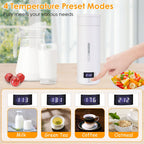 17Oz Stainless Steel Travel Electric Kettle with 4 Temperature Presets