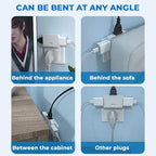 180° swiveling 3-way socket (EU plug)