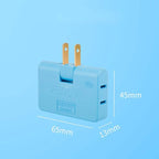 180 Rotating 3 Way Flat Wall Outlet