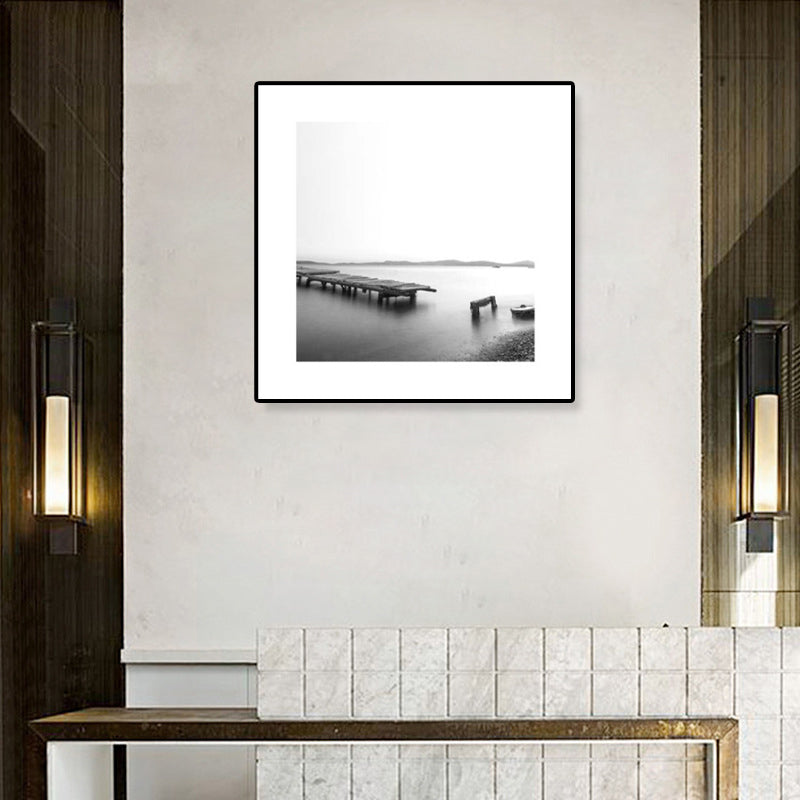 Dark Photography Seascape Art Print Textured Contemporary Living Room Furniture Wall Decor