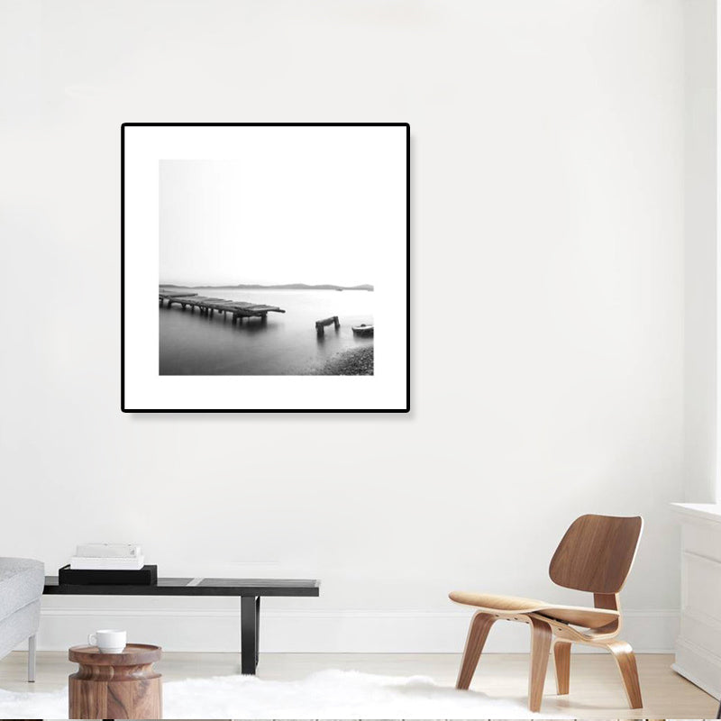 Dark Photography Seascape Art Print Textured Contemporary Living Room Furniture Wall Decor