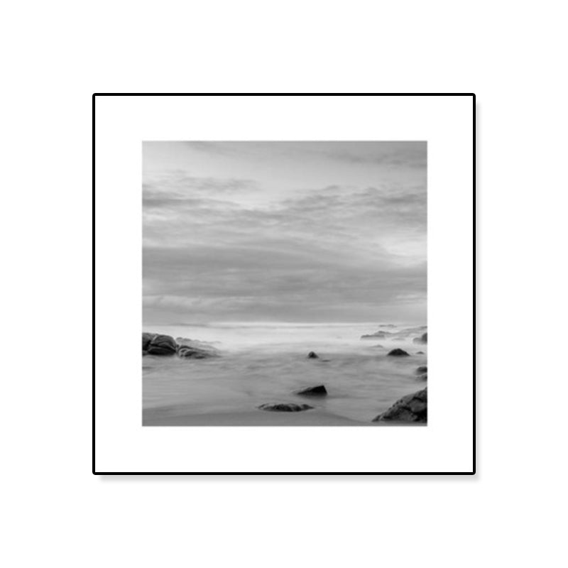 Dark Photography Seascape Art Print Textured Contemporary Living Room Furniture Wall Decor