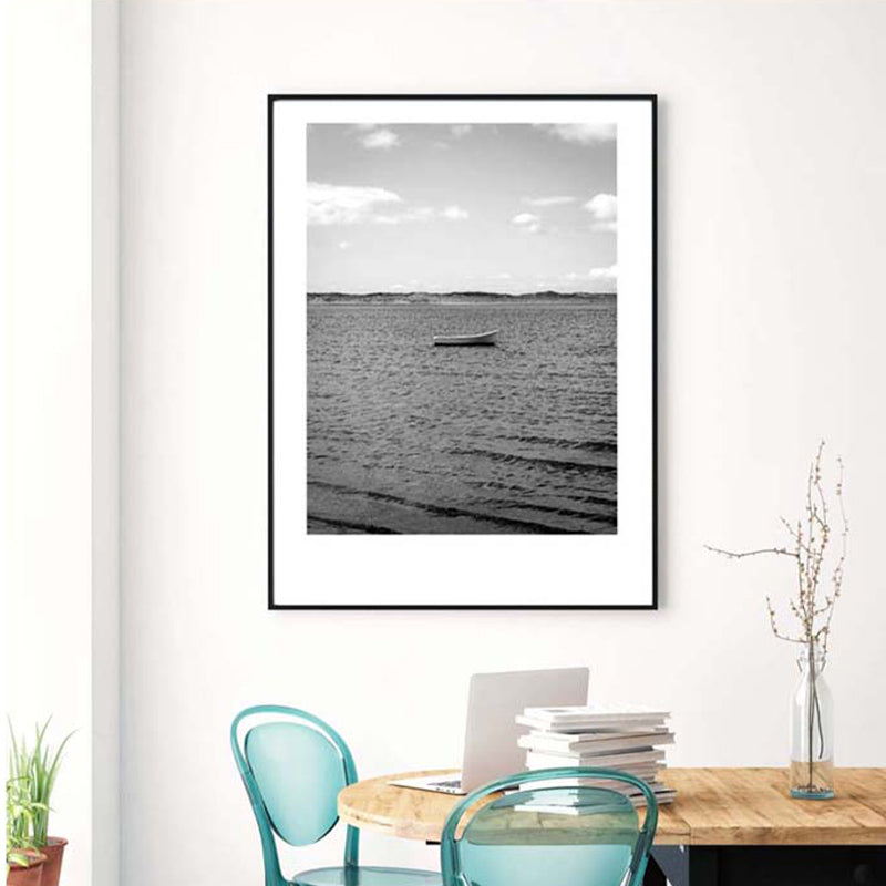 Gray Tropical Canvas Wall Art Photography Landscape Print Wall Decor for the Dining Room