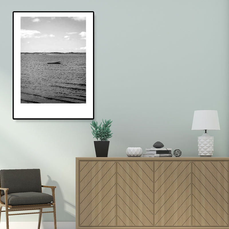 Gray Tropical Canvas Wall Art Photography Landscape Print Wall Decor for the Dining Room