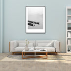 Gray Tropical Canvas Wall Art Photography Landscape Print Wall Decor for the Dining Room