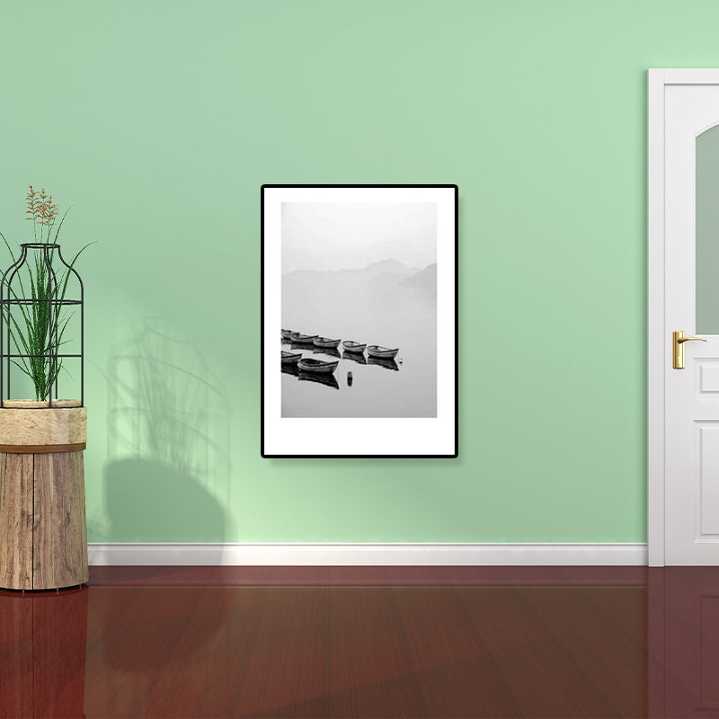 Gray Tropical Canvas Wall Art Photography Landscape Print Wall Decor for the Dining Room