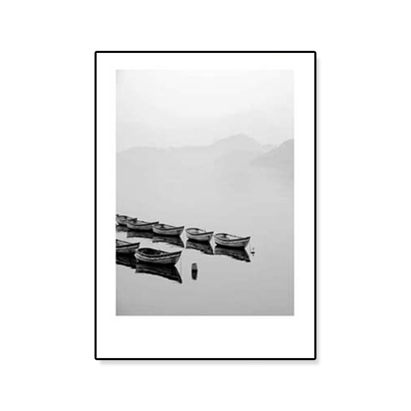 Gray Tropical Canvas Wall Art Photography Landscape Print Wall Decor for the Dining Room