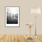 Tropical Rocky Bay Seascape Canvas Print Dark Color Texture Wall Art for the Living Room