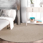Simple rustic carpet wool plain carpet machine washable pet-friendly non-slip carpet for the bedroom