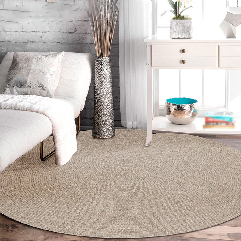 Simple rustic carpet wool plain carpet machine washable pet-friendly non-slip carpet for the bedroom