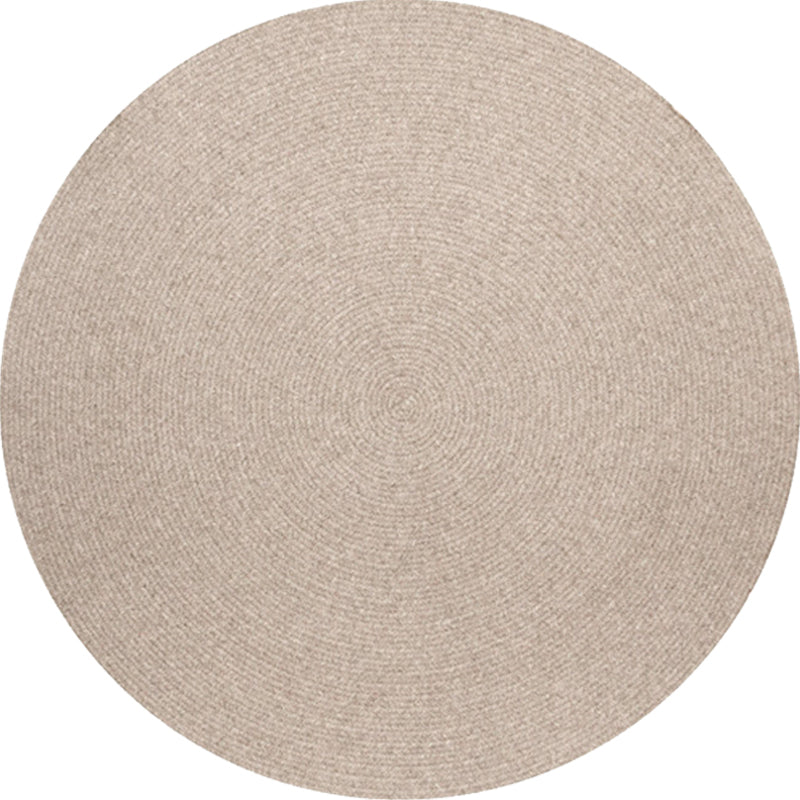 Simple rustic carpet wool plain carpet machine washable pet-friendly non-slip carpet for the bedroom