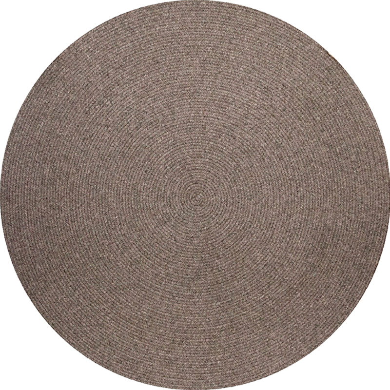 Simple rustic carpet wool plain carpet machine washable pet-friendly non-slip carpet for the bedroom