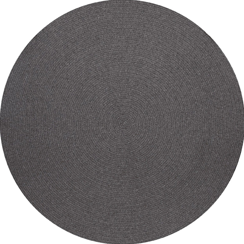 Simple rustic carpet wool plain carpet machine washable pet-friendly non-slip carpet for the bedroom
