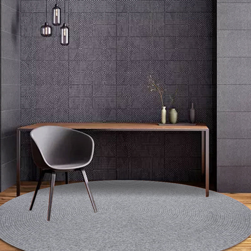 Simple rustic carpet wool plain carpet machine washable pet-friendly non-slip carpet for the bedroom