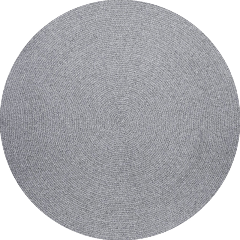 Simple rustic carpet wool plain carpet machine washable pet-friendly non-slip carpet for the bedroom