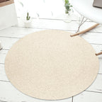 Simple rustic carpet wool plain carpet machine washable pet-friendly non-slip carpet for the bedroom