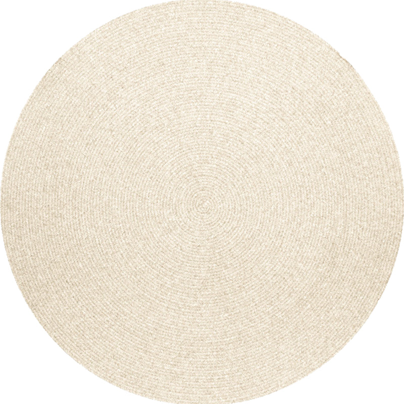 Simple rustic carpet wool plain carpet machine washable pet-friendly non-slip carpet for the bedroom