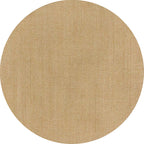 Brown Living Room Rug Rustic Solid Color Carpet Sisal Pet Friendly Non-Slip Washable Area Rug for Decoration